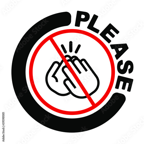 applause icon on white background