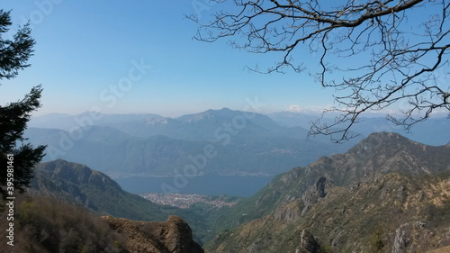 Mountains and lakes around North Italy photo