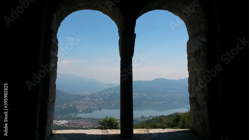 Mountains and lakes around North Italy photo