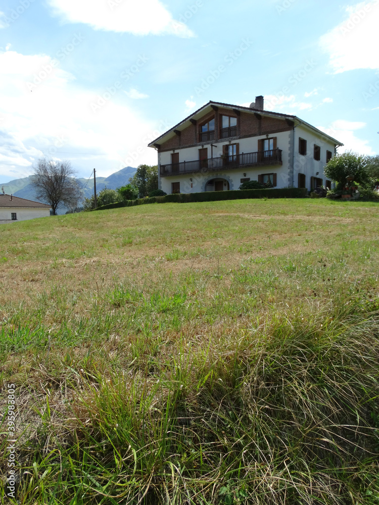 Typical Basque house in the countryside Typical Basque house in the countryside