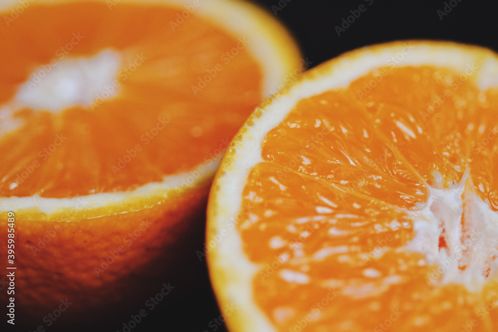 halves of orange halves of orange