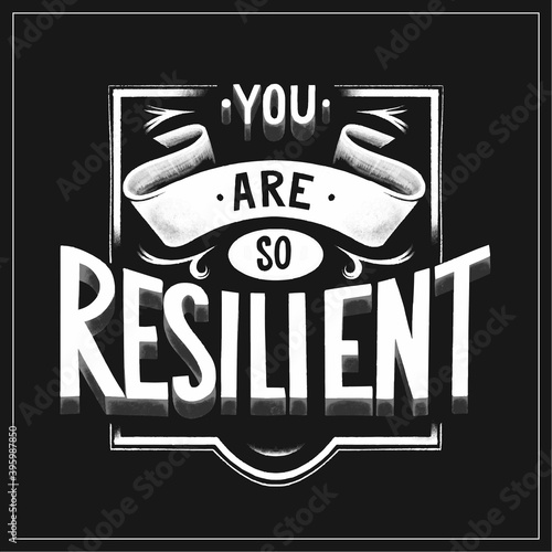 resilience lettering