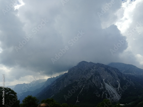 Mountains and lakes around North Italy