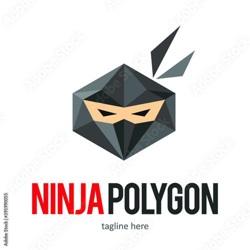 ninja logo icon symbol design template
