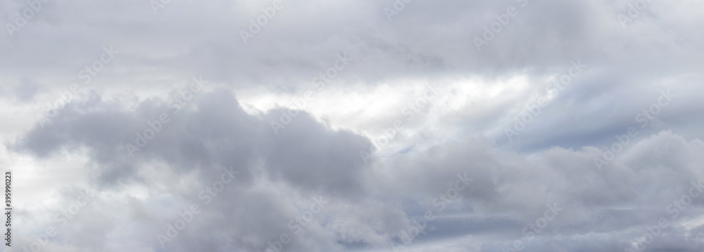 Cloudy sky with dramatic rain clouds, panorama Cloudy sky with dramatic rain clouds, panorama