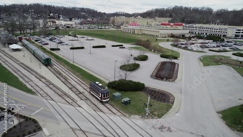 French Lick Casino and Scenic Railway Indiana Drone View photo