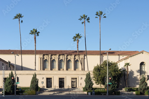 Image of the Public Library of the City of Pasadena. Pasadena is located in Los Angeles County. © angeldibilio