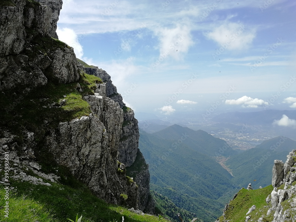 Fototapeta premium Mountains and lakes around North Italy