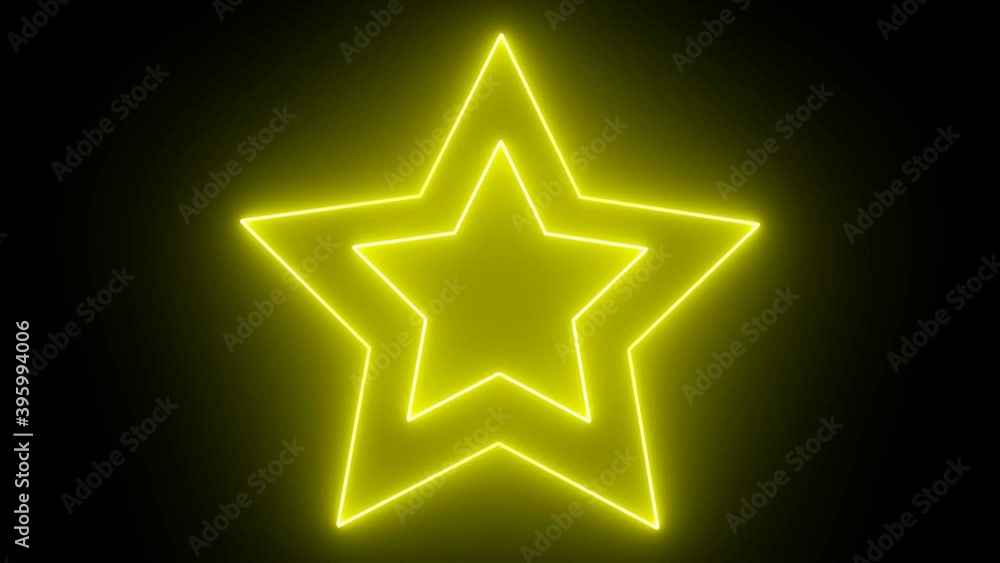 Luci neon Stelle colorate. Atmosfera natalizia. Luci neon Stelle colorate. Atmosfera natalizia.