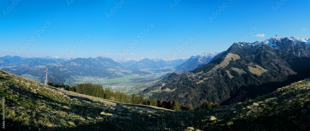 Panorama Blick ins Walgau