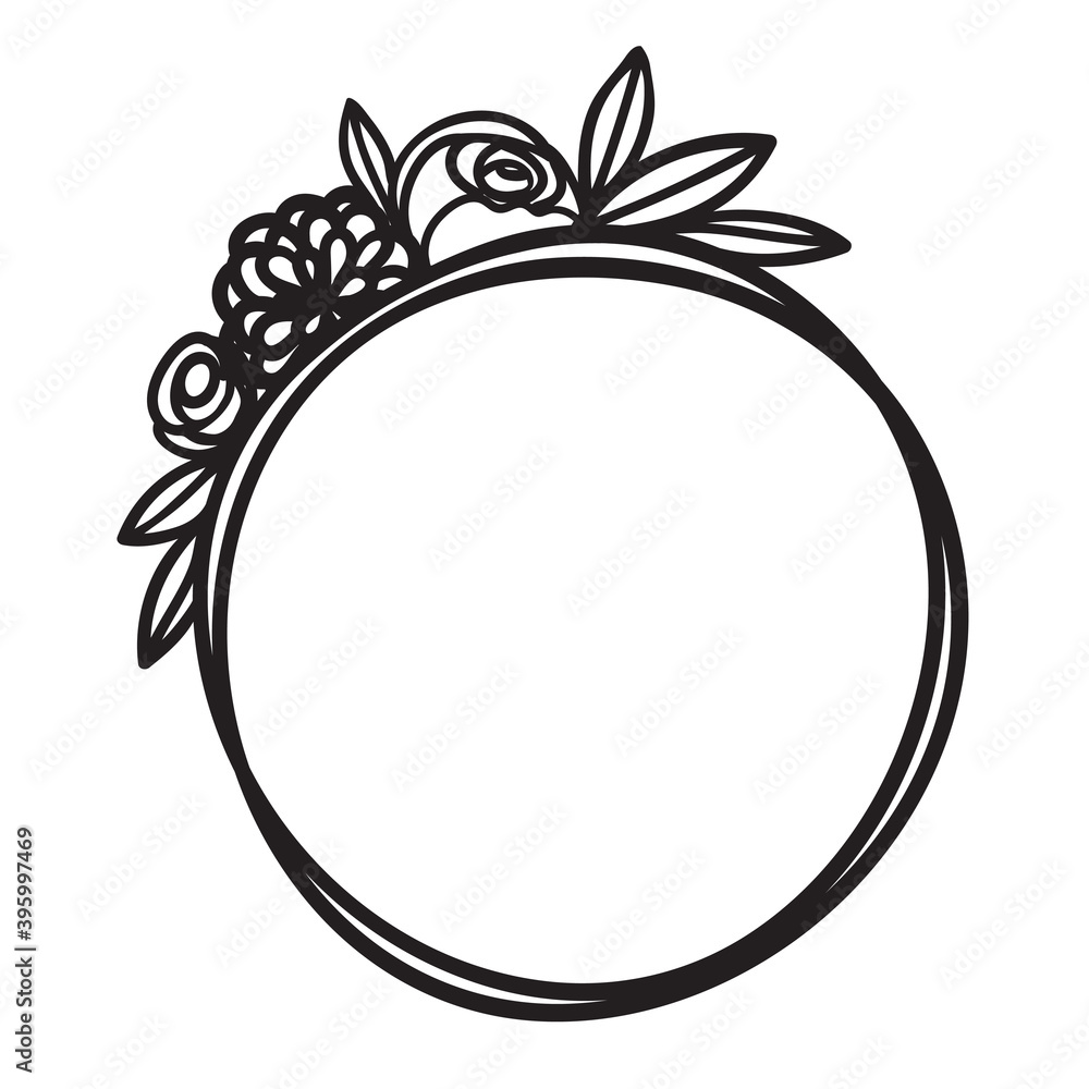 Hand drawn doodle decorative frame. Vector Hand drawn doodle decorative frame. Vector
