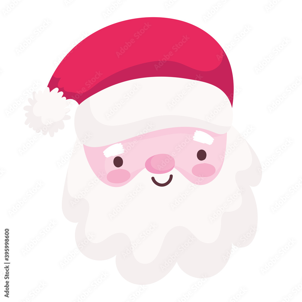 merry christmas cute santa claus face decoration and celebration icon merry christmas cute santa claus face decoration and celebration icon