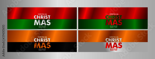 christmas sale up to 70% event text label on black background vector design illustration.