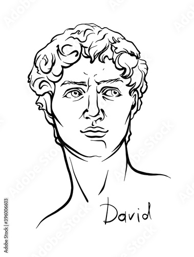 art head of David Michelangelo