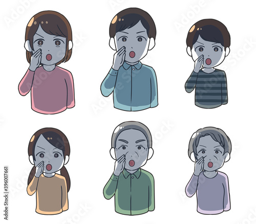 重要な話をする家族　凄み
