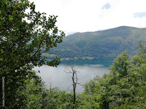 Mountains and lakes around North Italy photo