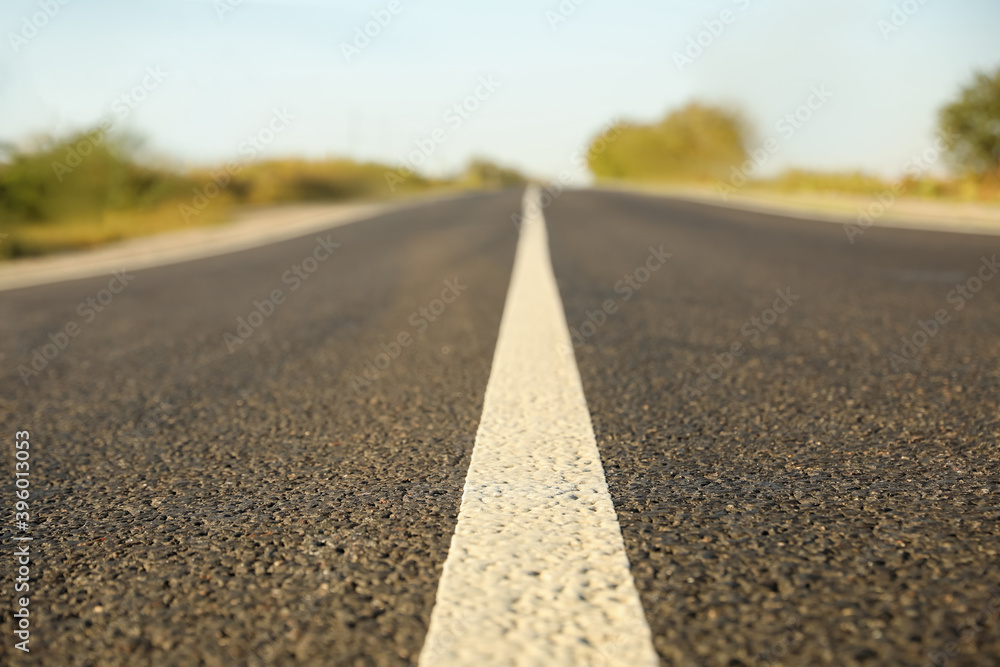 Beautiful view of empty asphalt highway. Road trip Beautiful view of empty asphalt highway. Road trip