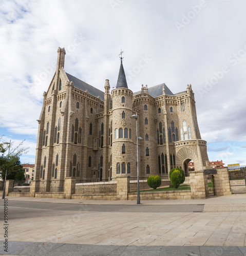 Building of the Episcopal Palace of Astorga by the Architect Gaudi