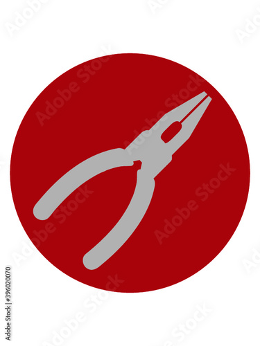 Roter Kreis Zange 