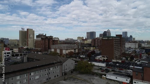 Downtown Louisville Kentucky Drone Aerial View