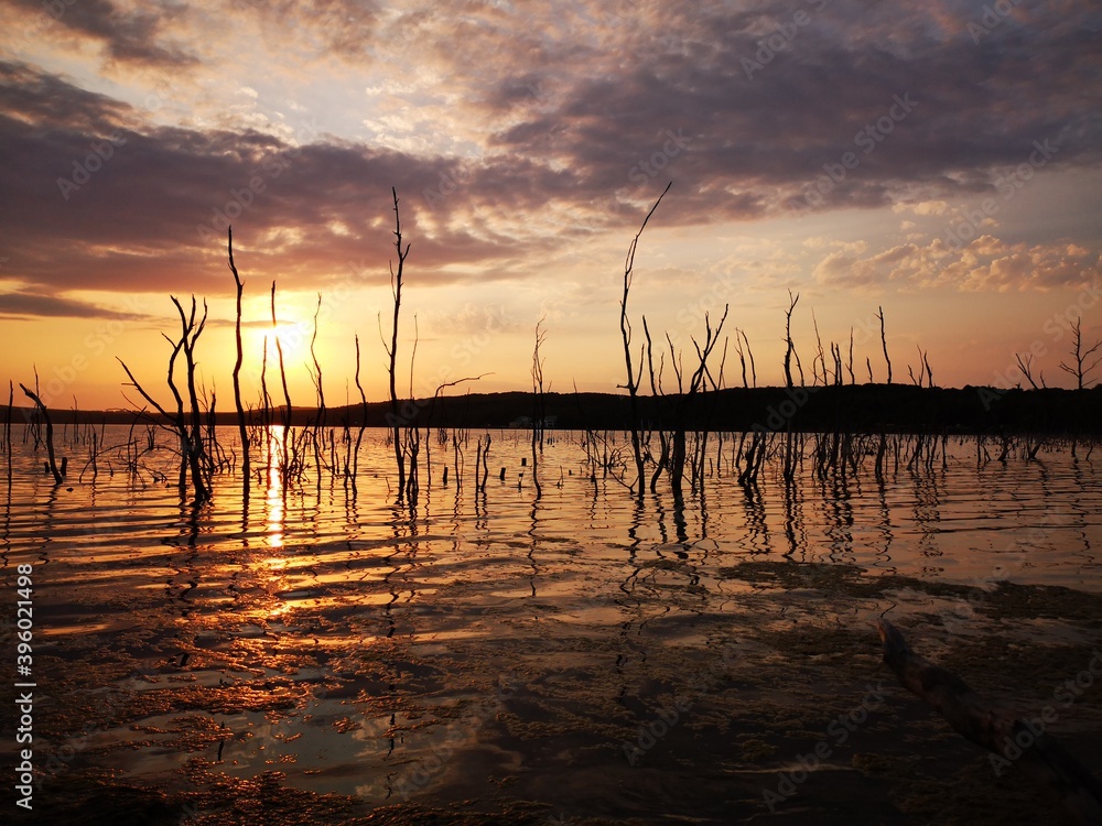 sunset on lake tambukan caucasus sunset on lake tambukan caucasus