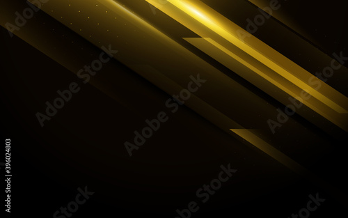 Gold abstract minimal geometric background. Abstract technology Hi-tech futuristic digital. Vector illustration