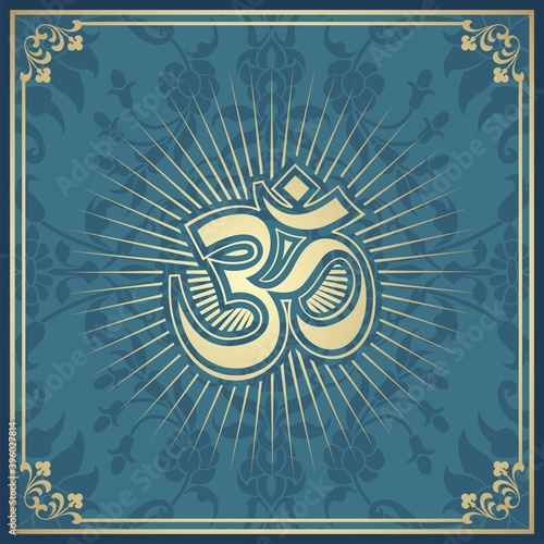 aum syllable , paisley design ,Hinduism , India	