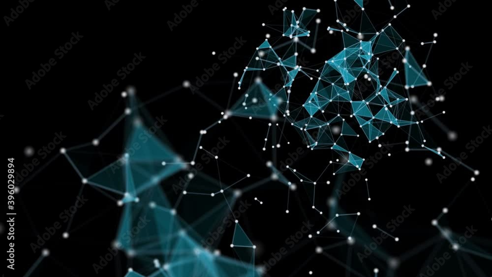 Futuristic plexus animation with glowing triangles in slow motion, 4096x2304 loop 4K Futuristic plexus animation with glowing triangles in slow motion, 4096x2304 loop 4K