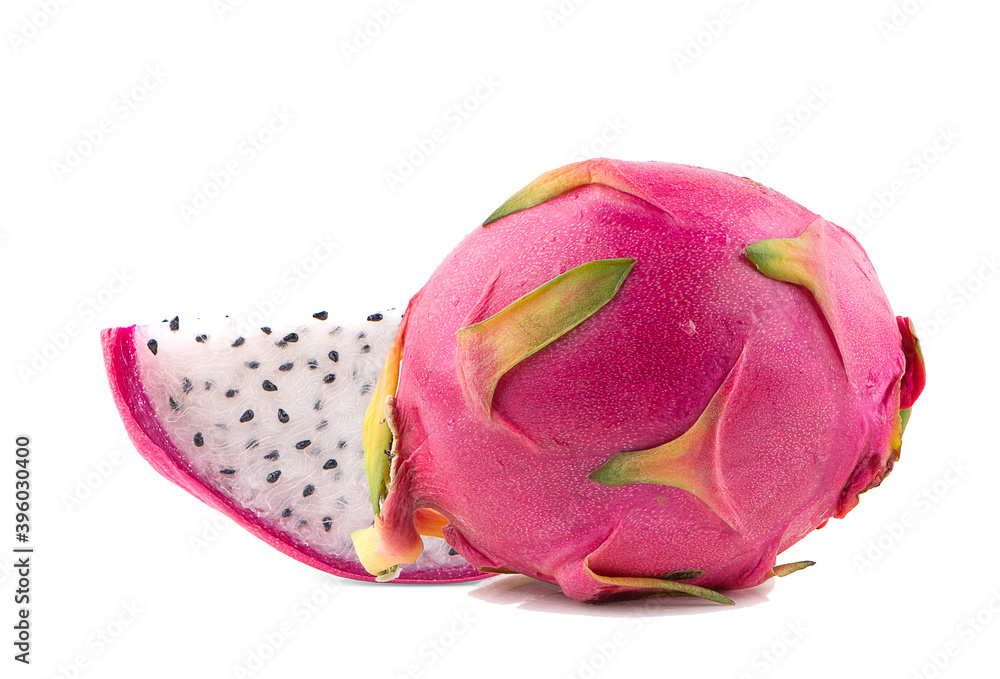 Dragon fruit (Pitaya, Pitahaya) an isolated on white background Dragon fruit (Pitaya, Pitahaya) an isolated on white background