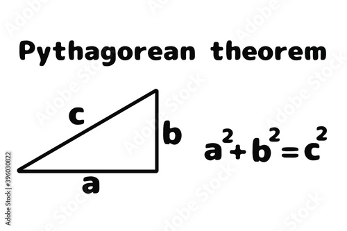 ピタゴラスの定理、三平方の定理　ベクター photo