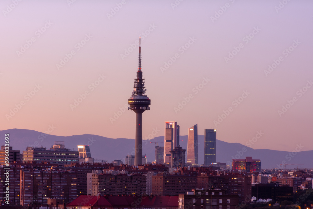 Obraz premium Skyline Madrid