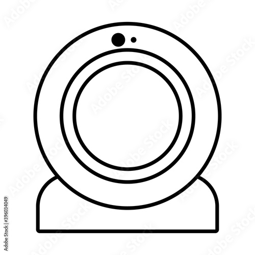 web cam icon, line style