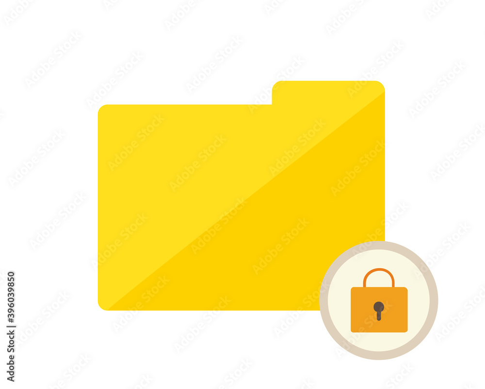 Vector illustration of the folder. Document file icon Vector illustration of the folder. Document file icon