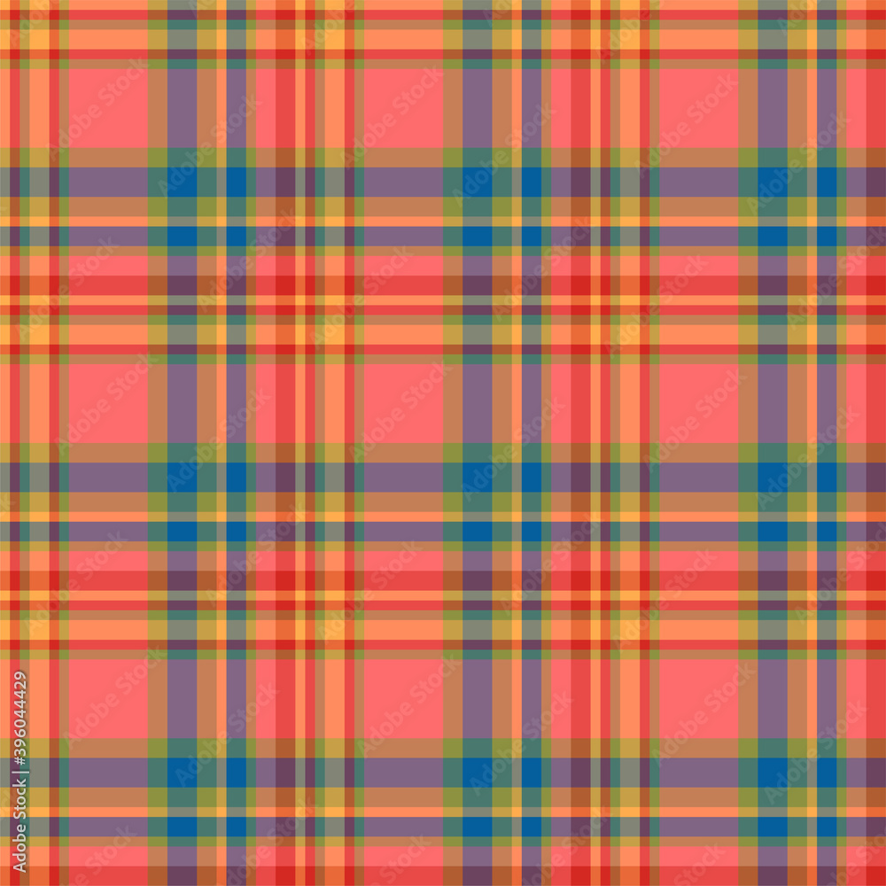 Plaid seamless pattern. Vector background of textile ornament. Flat fabric design. Plaid seamless pattern. Vector background of textile ornament. Flat fabric design.