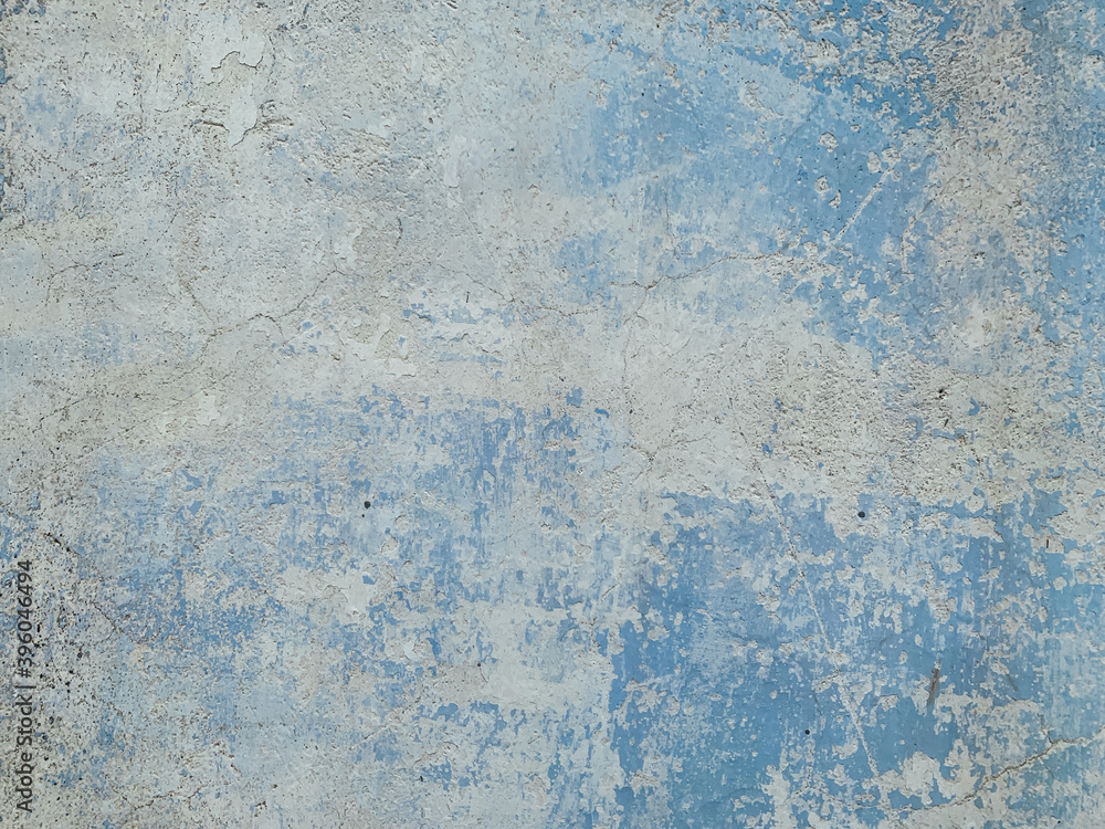 Old grey blue vintage wall texture background structure