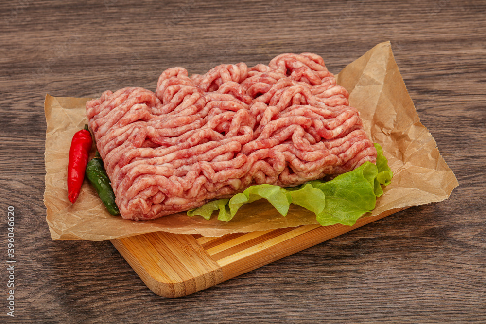 Raw Minced pork meat for cooking Raw Minced pork meat for cooking