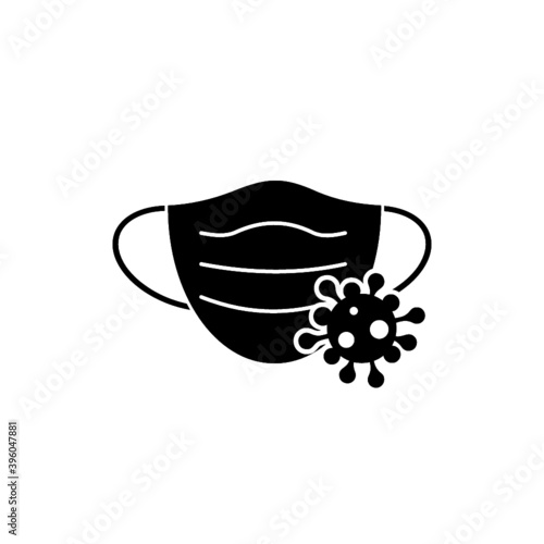 Mask prevention virus icon isolated on white background