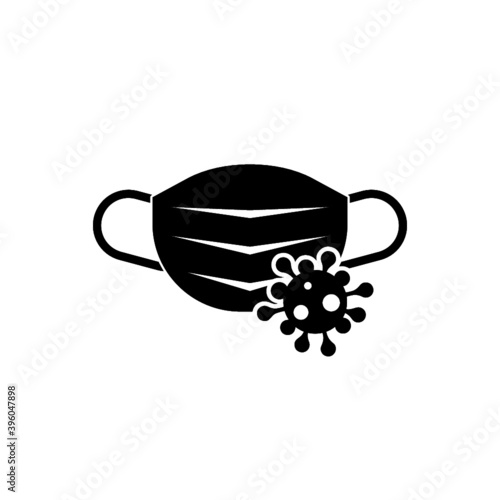 Mask prevention virus icon isolated on white background