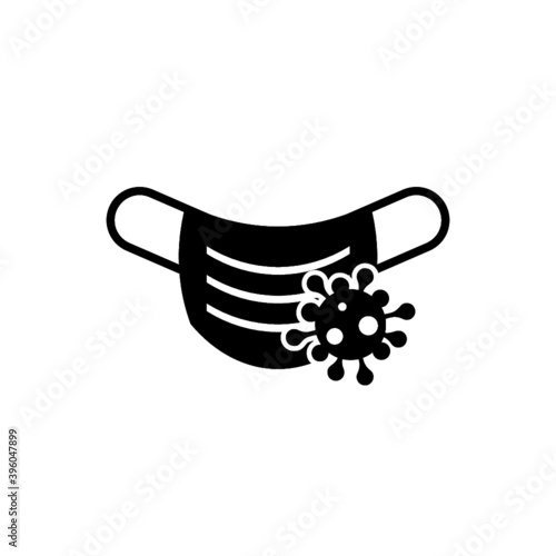 Mask prevention virus icon isolated on white background