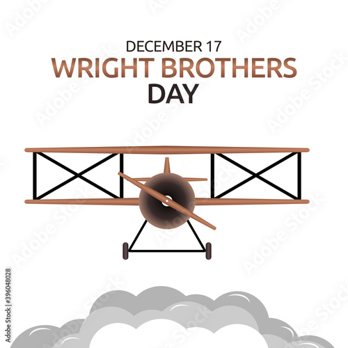 vector graphic of wright brothers day good for  wright brothers day celebration. flat design. flyer design.flat illustration.