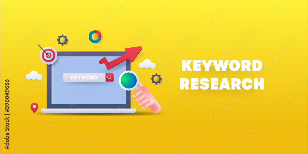 Fotografie Online business keyword research and search engine optimization