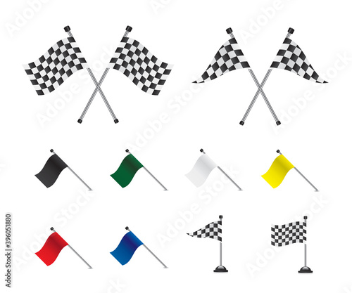 Racing flags set