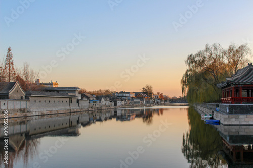 sunset in a traditional village © nicholas