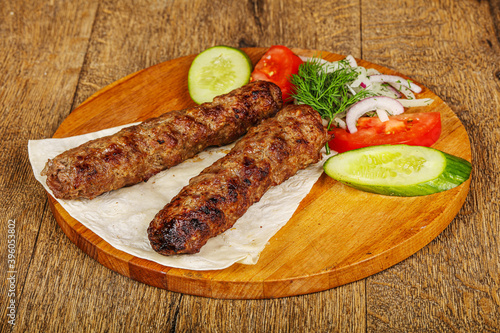 Beef skewer minced meat shashlik