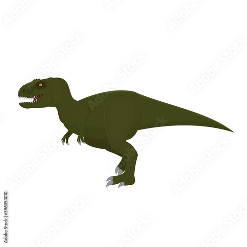 Tyrannosaurus. Predatory dinosaur  vector illustration