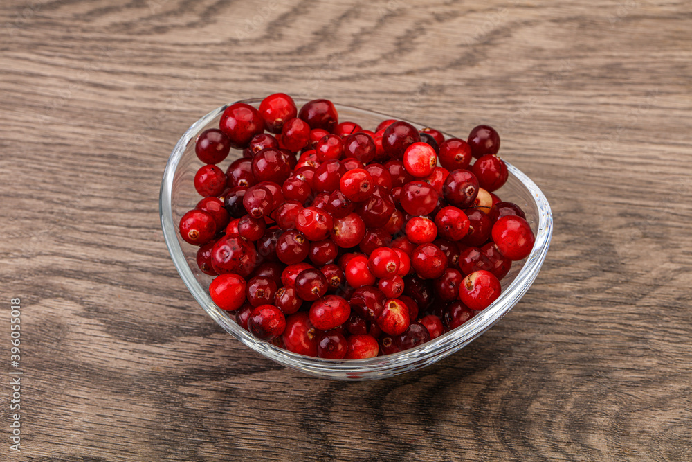 Sweet and tasty cranberry in the bowl Sweet and tasty cranberry in the bowl