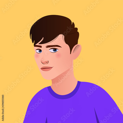 portrait of a boy with smile