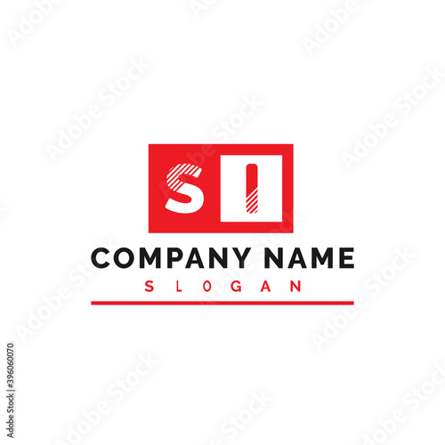 SI Logo Design. SI Letter Logo Vector Illustration - Vector
