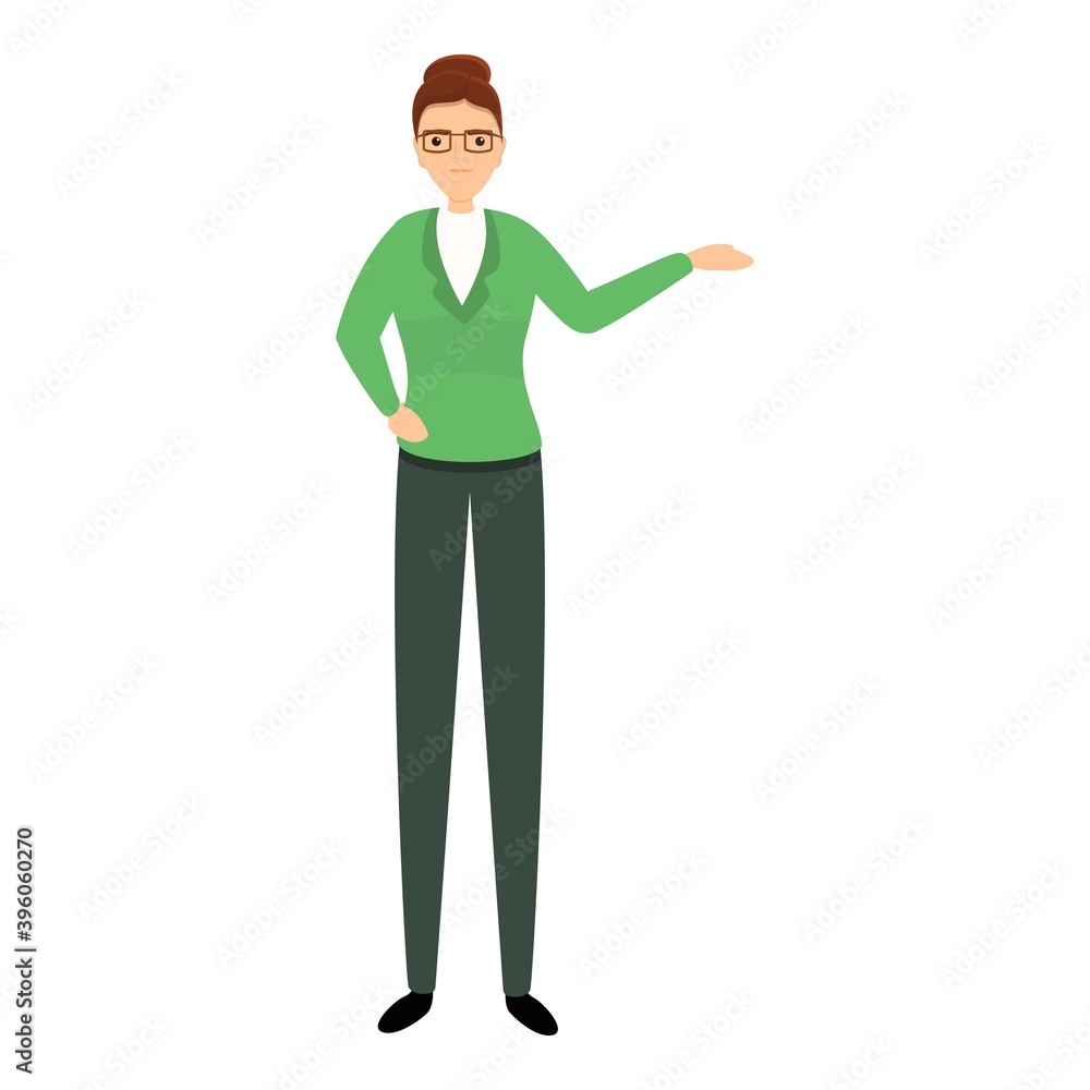 Successful business woman eyeglasses icon. Cartoon of successful business woman eyeglasses vector icon for web design isolated on white background Successful business woman eyeglasses icon. Cartoon of successful business woman eyeglasses vector icon for web design isolated on white background