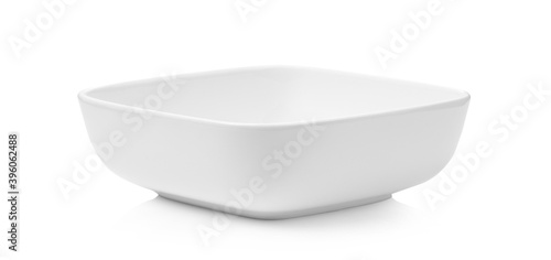 ceremic bowl on white background photo